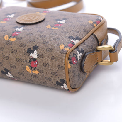 Gucci X DISNEY Mini Vintage GG Supreme Monogram Mickey Mouse Shoulder Bag Beige Vintage Sun Oil 10 of 10