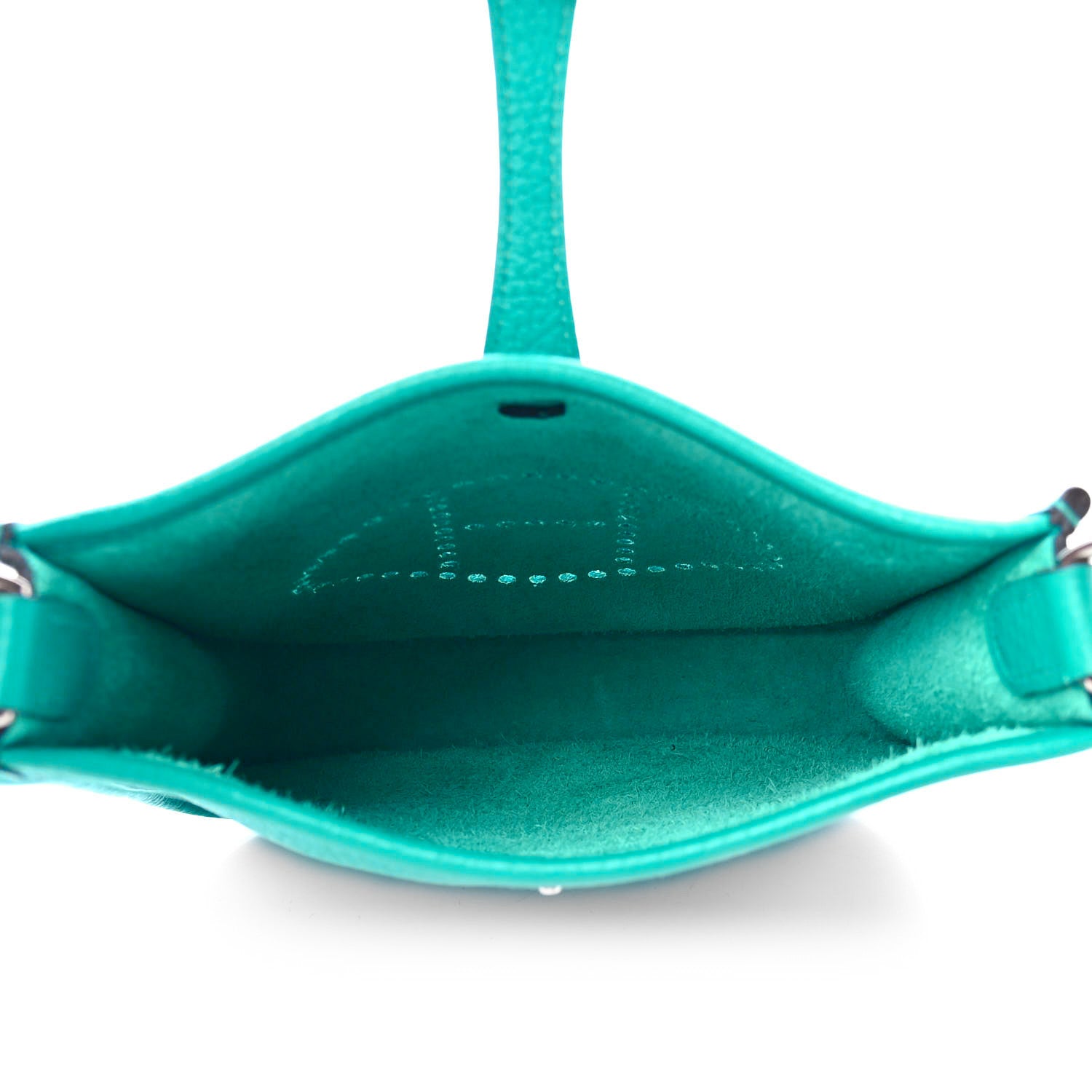 Hermes Taurillon Clemence Evelyne TPM Bleu Paon 4 of 4