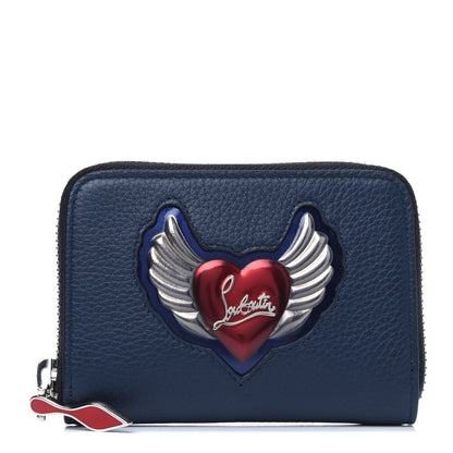 Christian Louboutin Calfskin Mexiloubi Panettone Coin Purse Bleu Nuit 1 of 4