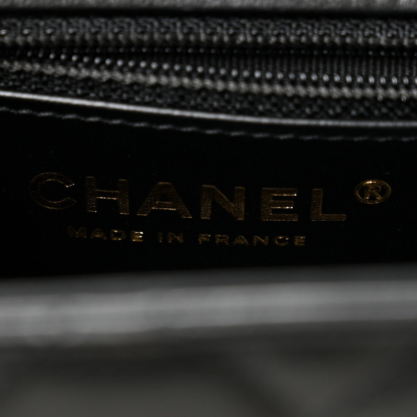 Shiny Aged Calfskin Quilted Nano Kelly Shopper Black