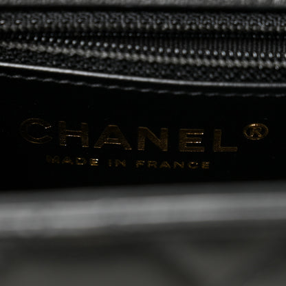 Chanel Shiny Aged Calfskin Quilted Nano Kelly Shopper Black 6 of 10