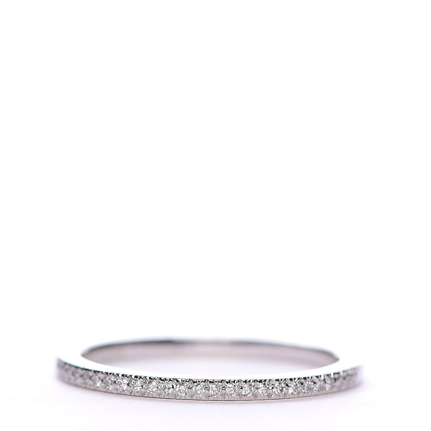 Platinum Diamond Lucida Half Circle Wedding Band Ring 52 6