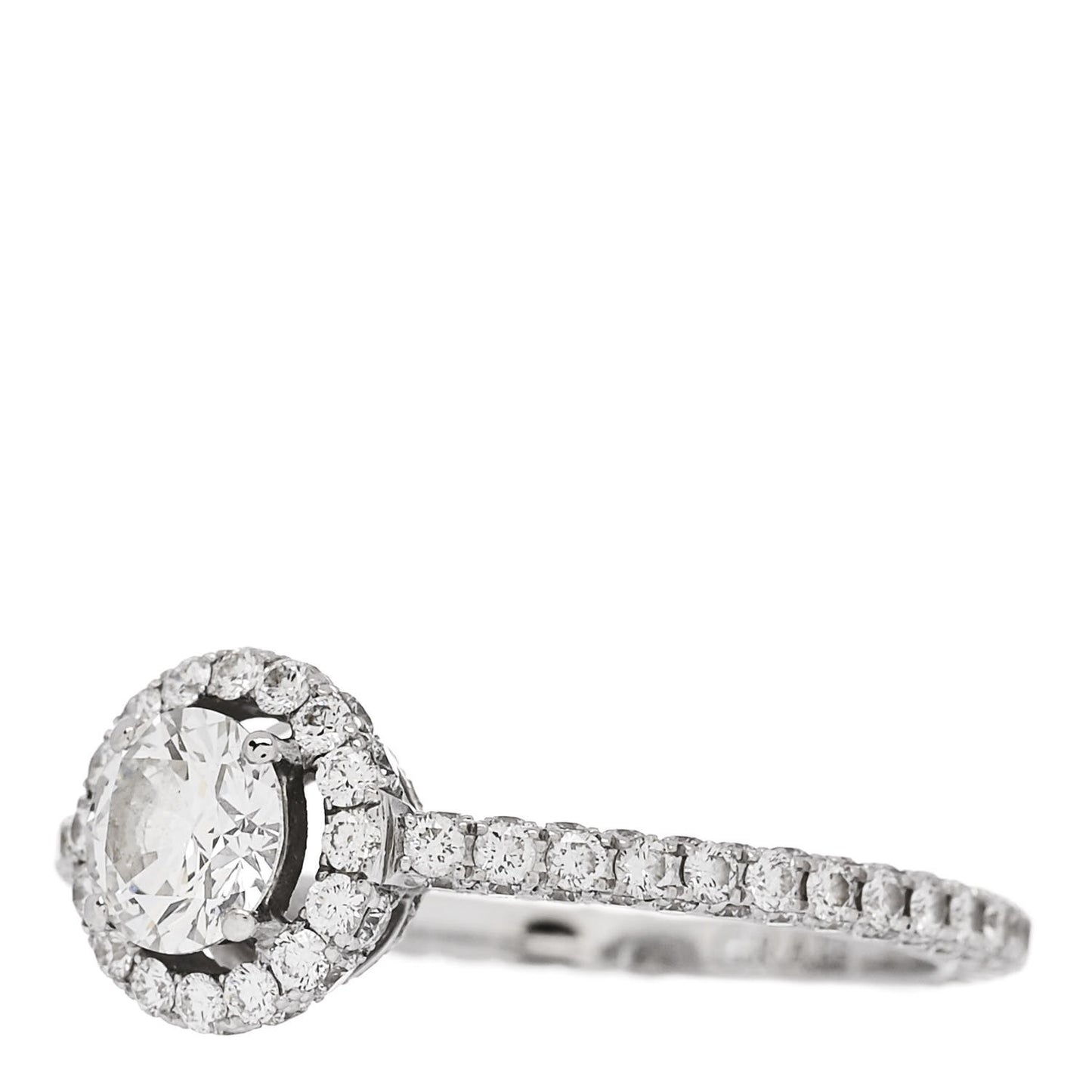 18K White Gold Diamond .50ct Constellation Round Engagement Ring 51 5.75