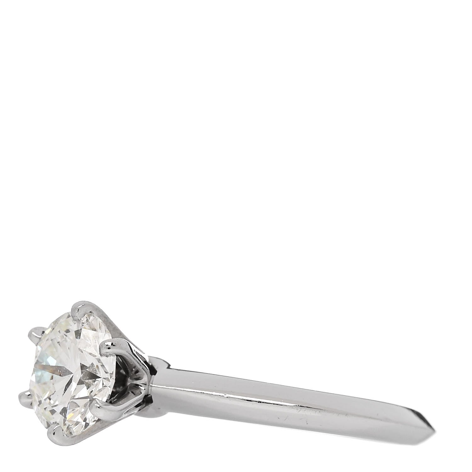 Tiffany Platinum Diamond 1.26ct Solitaire Engagement Ring 49 4.75 3 of 7