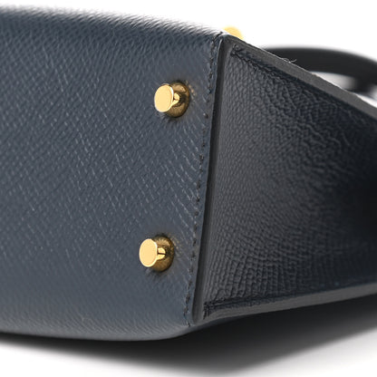 Hermes Epsom Casaque Mini Kelly Sellier 20 Black Bleu Indigo Rouge Grenat 9 of 9