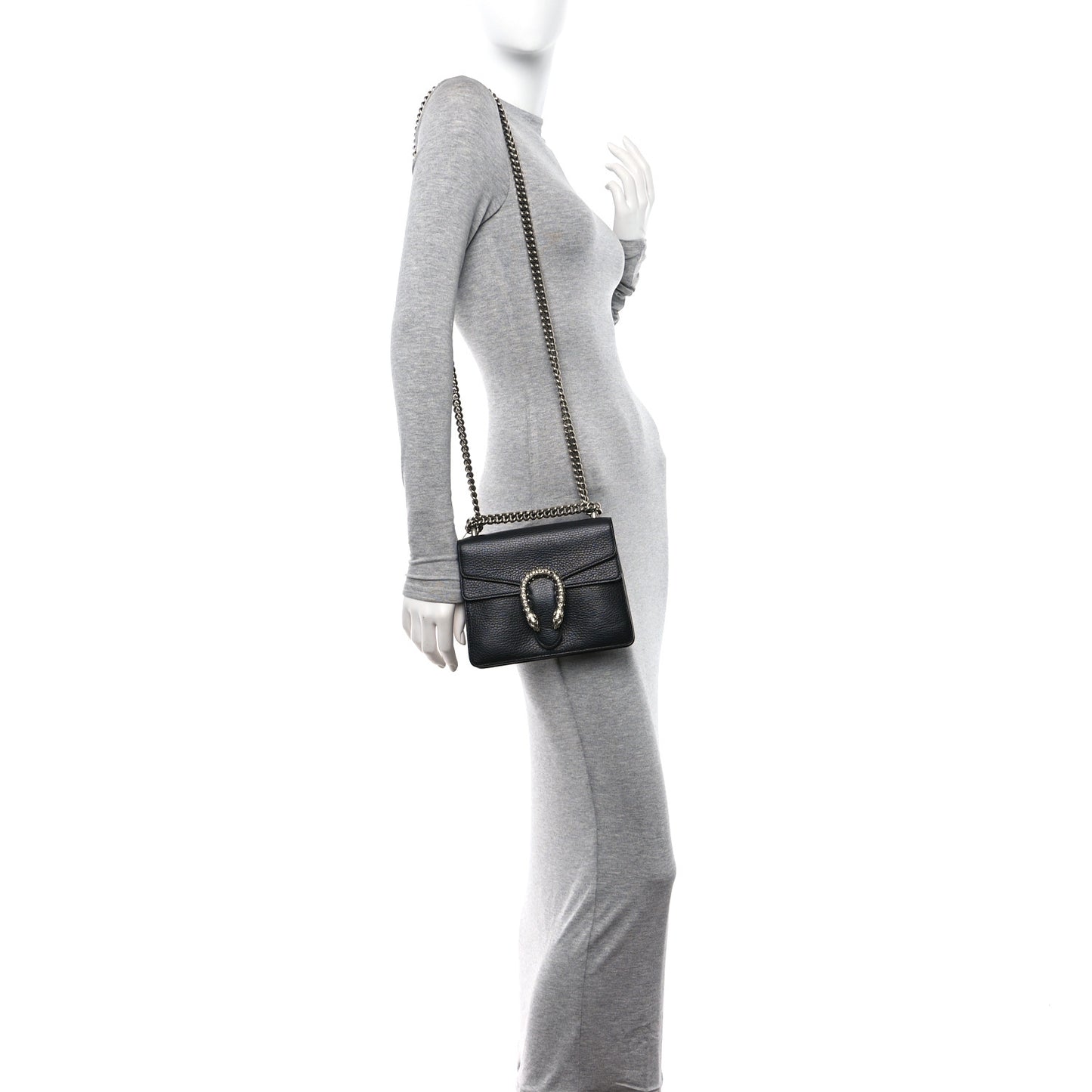 Calfskin Mini Dionysus Shoulder Bag Black