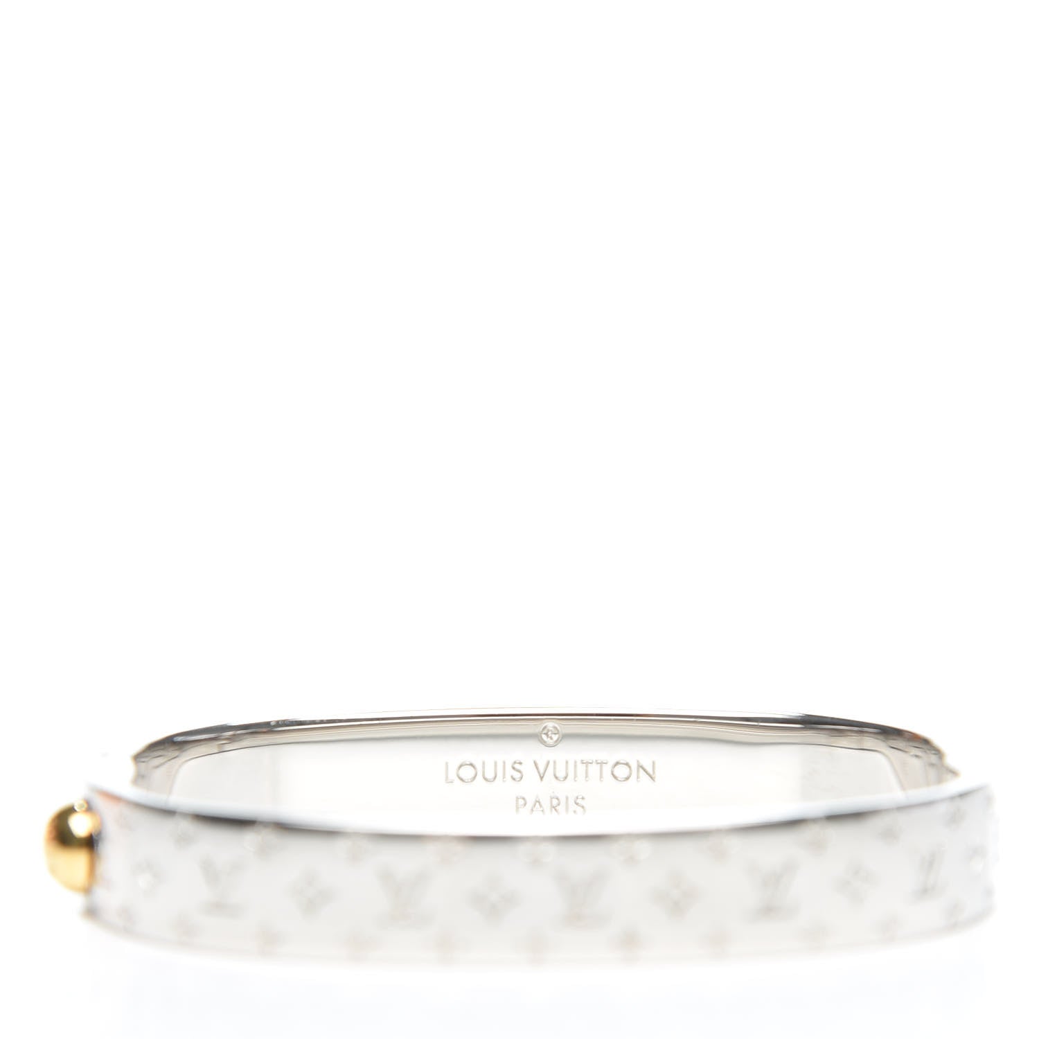 Louis Vuitton Palladium Monogram Nanogram Cuff S 3 of 6