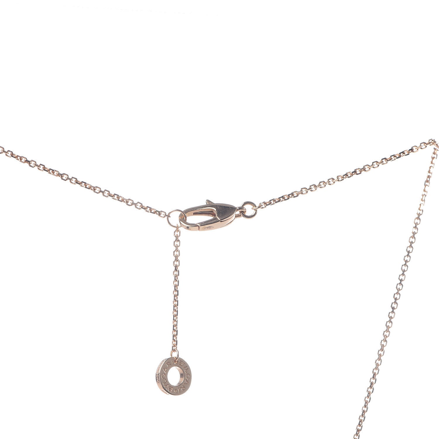 Bulgari 18K Rose Gold Diamond Mother of Pearl Small Divas' Dream Pendant Necklace 6 of 9