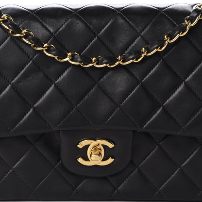 Chanel Lambskin Quilted Medium Double Flap Black 12 of 12