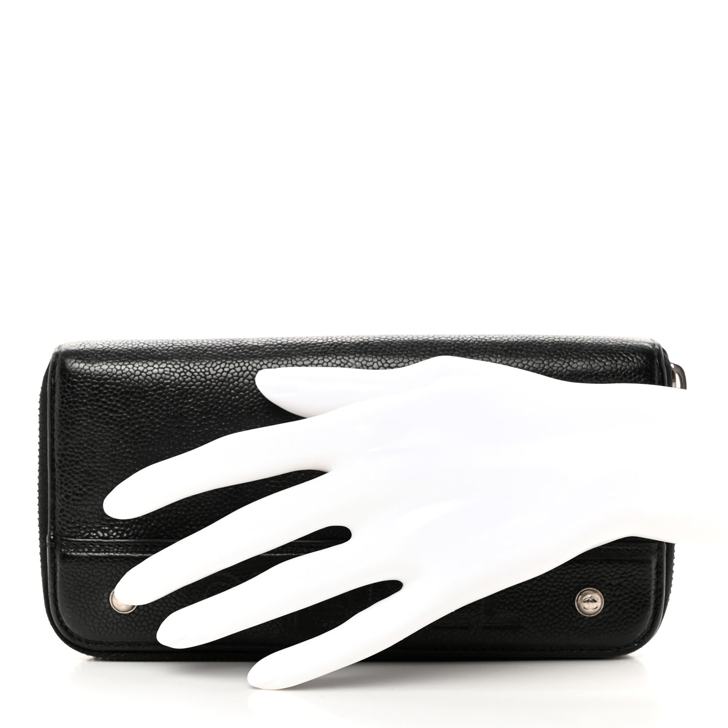 Caviar Outdoor Ligne Zip Around Wallet Black