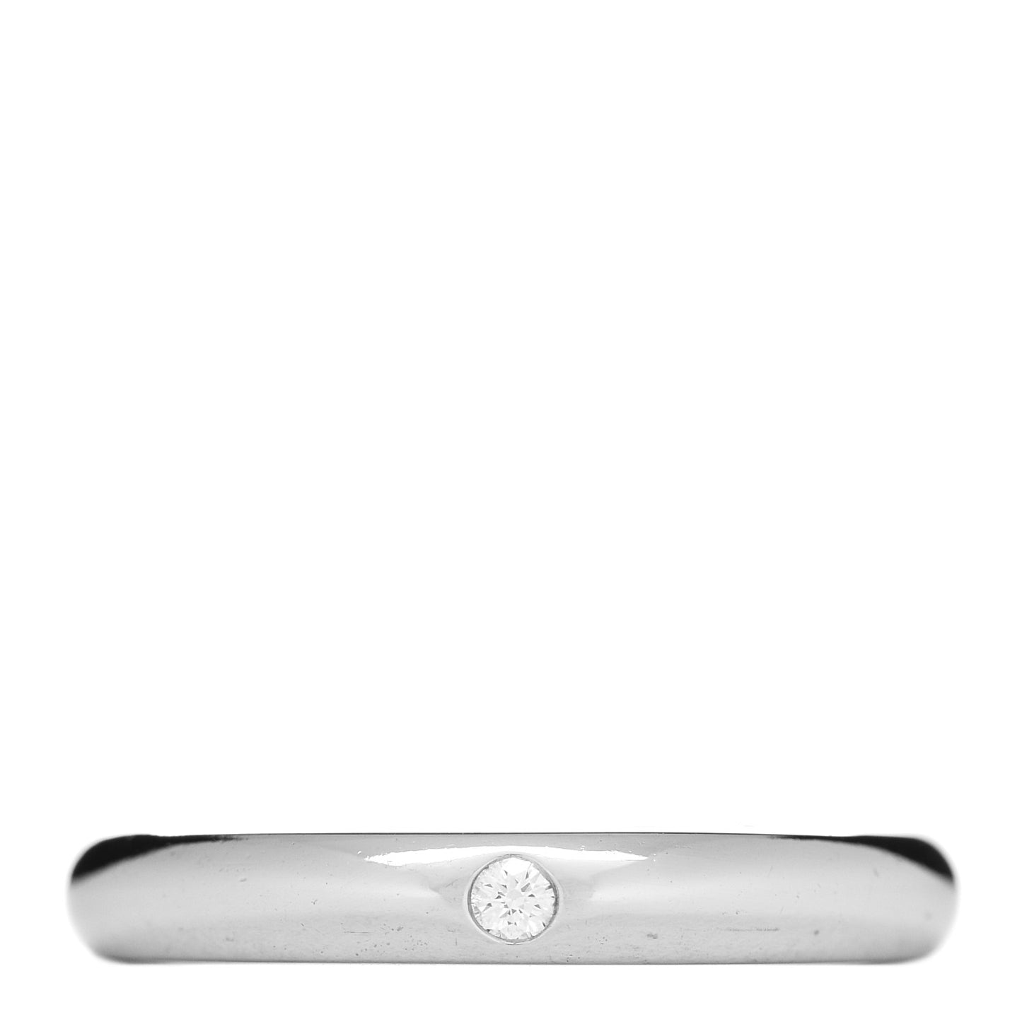 Platinum Diamond Elsa Peretti Band Ring 47 4.25