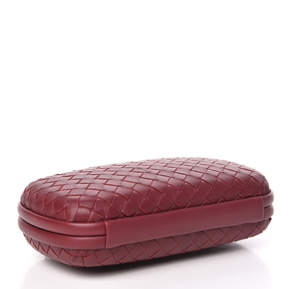 Bottega Veneta Nappa Intrecciato Chain Knot Clutch Bordeaux 4 of 9