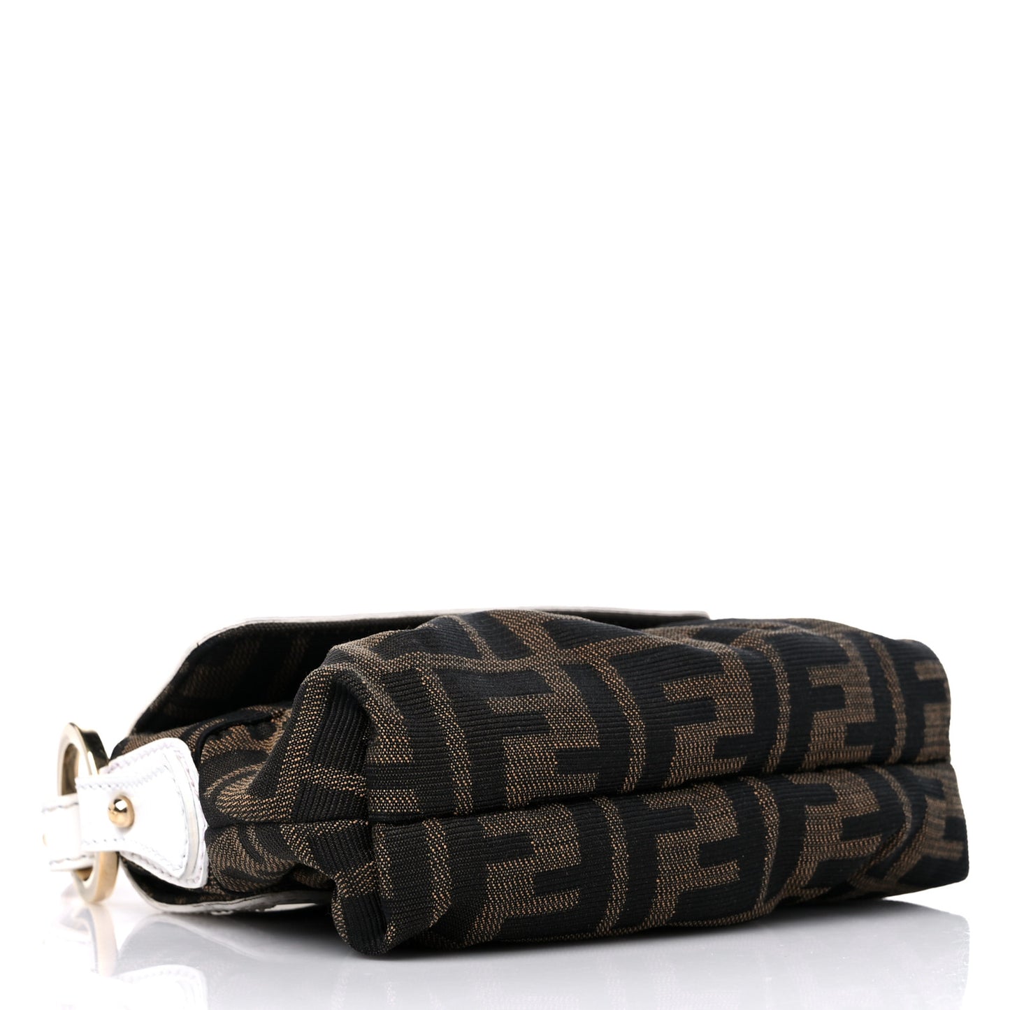 Zucca Cuoio Lucido Mini Chef Shoulder Bag Tobacco White