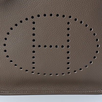 Hermes Taurillon Clemence Evelyne III PM Etoupe 9 of 13