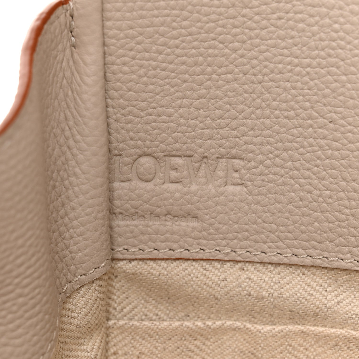 Loewe Pebble Grain Calfskin Mini Hammock Shoulder Bag Light Ghost 7 of 10