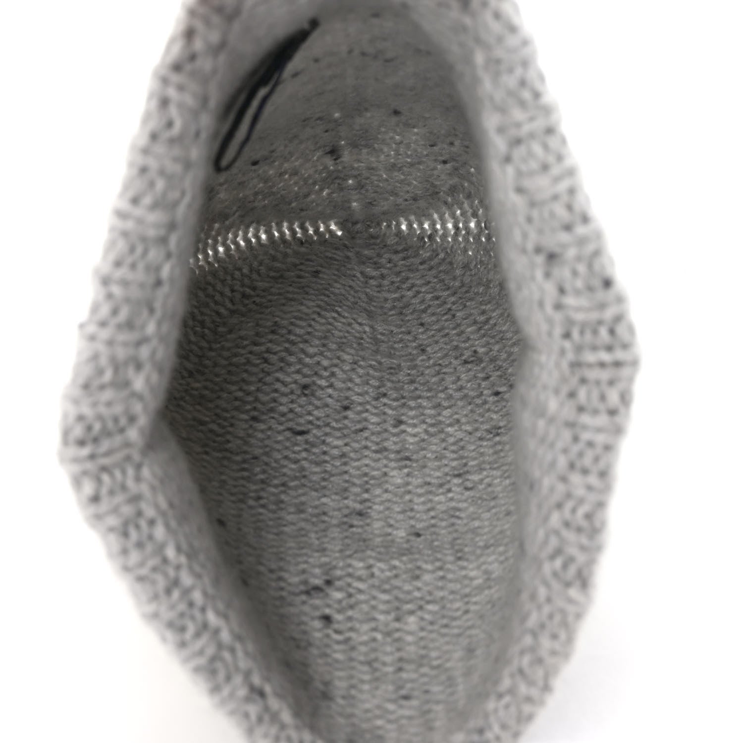 Chanel Cashmere Silk CC Beanie Hat Grey Ecru 4 of 7