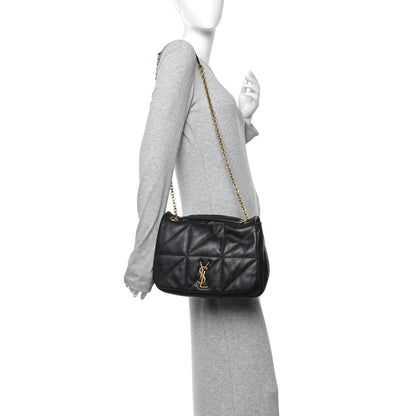 Saint Laurent Lambskin Matelasse Monogram Medium Jamie 4.3 Black 2 of 10