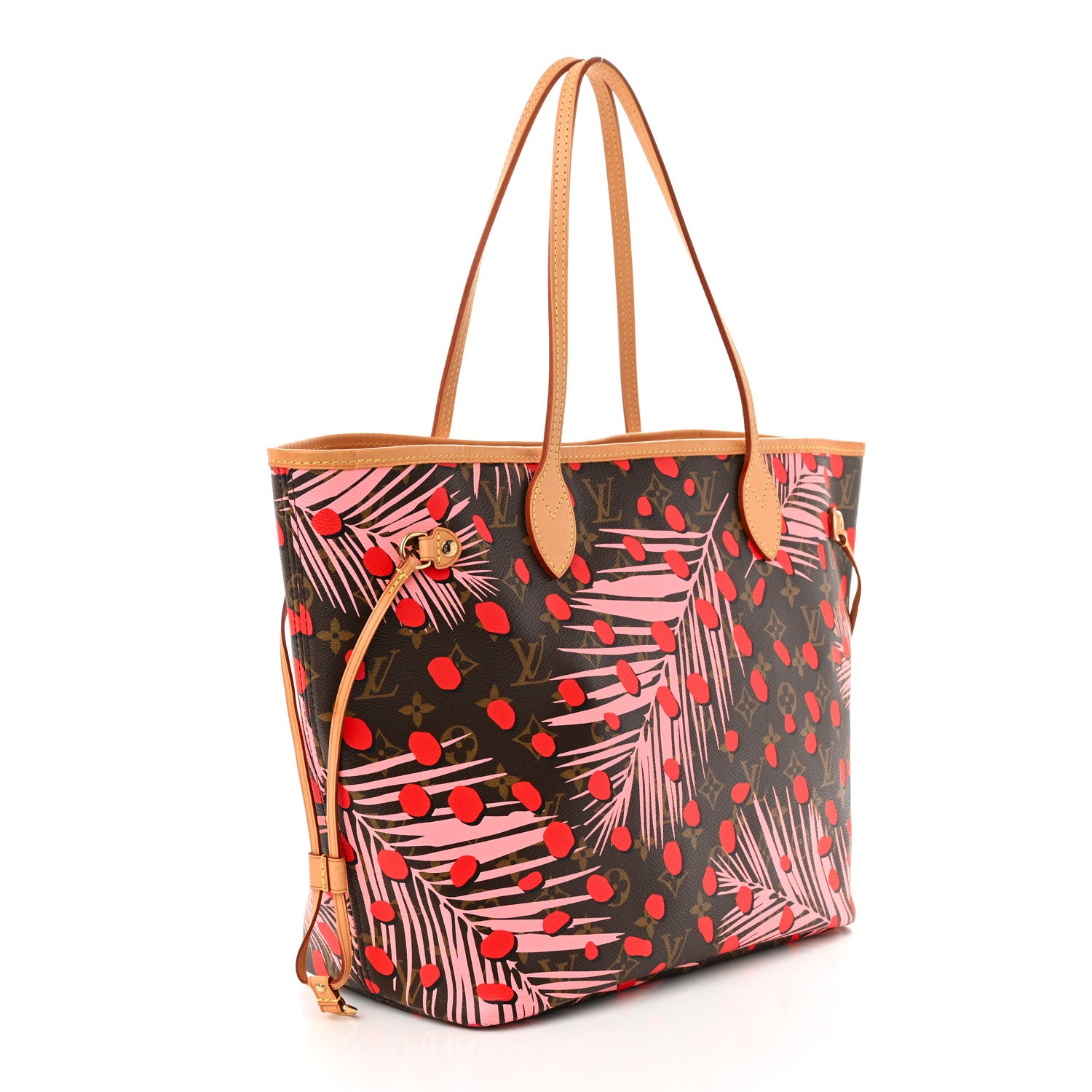 Louis Vuitton Monogram Jungle Dots Neo Neverfull MM Sugar Pink Poppy 3 of 9