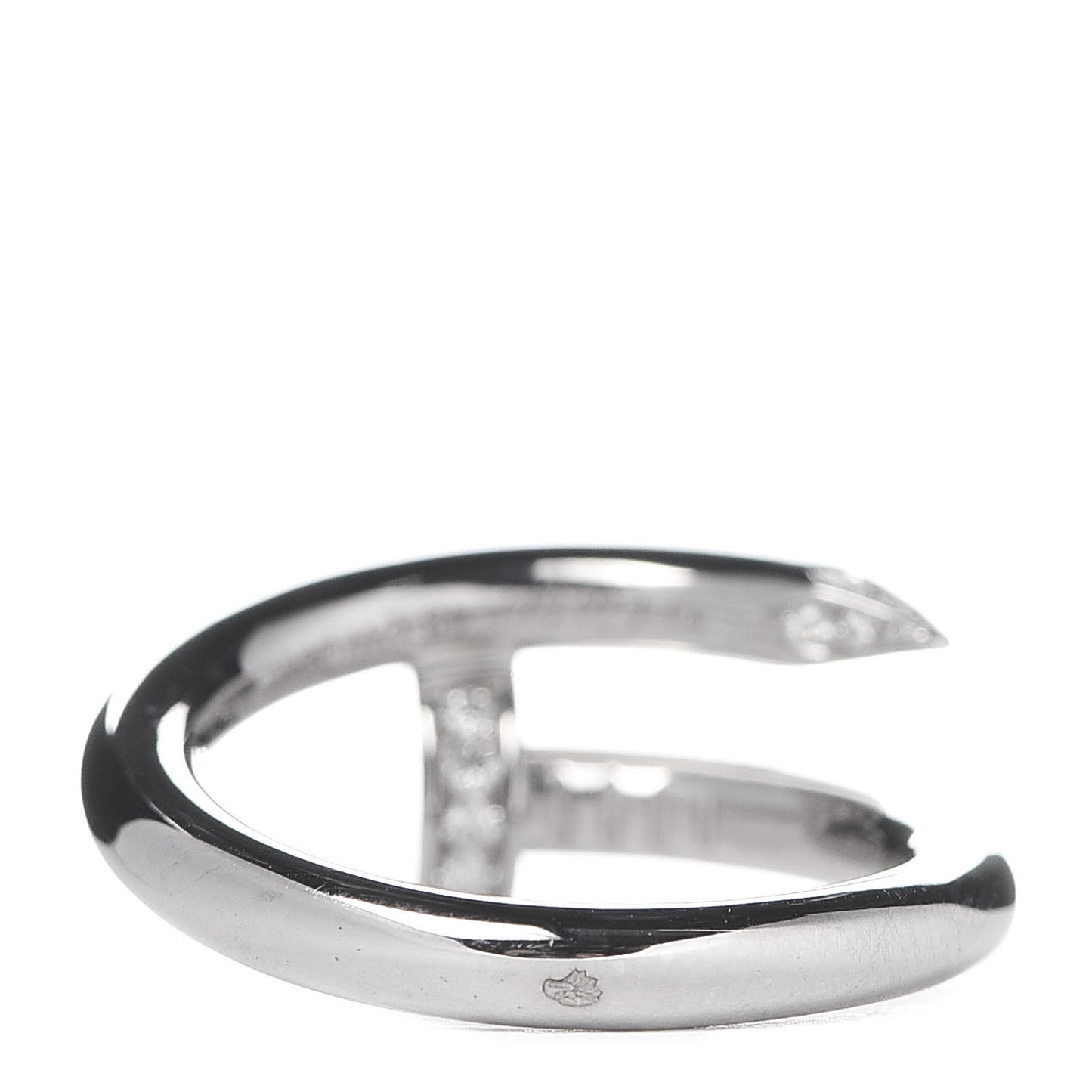 18K White Gold Diamond Juste Un Clou Ring 48 4.5