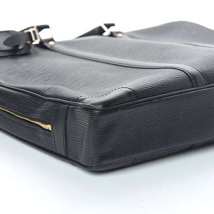 Louis Vuitton Epi Porte-Documents Voyage Briefcase Black 7 of 8