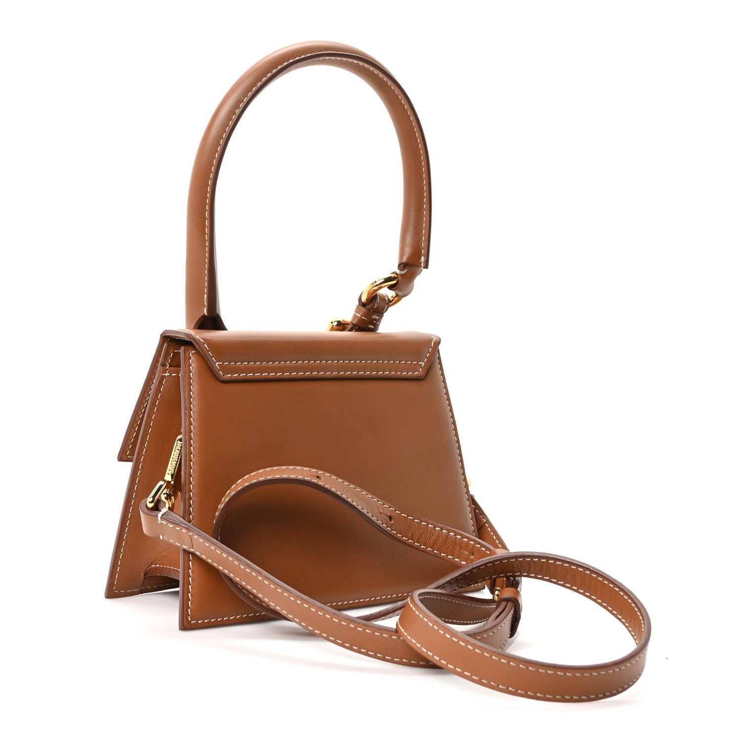Jacquemus Smooth Calfskin Le Chiquito Boucle Moyen Brown 2 of 8