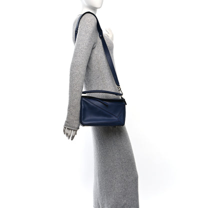 Loewe Calfskin Small Puzzle Bag Marine 2 of 10