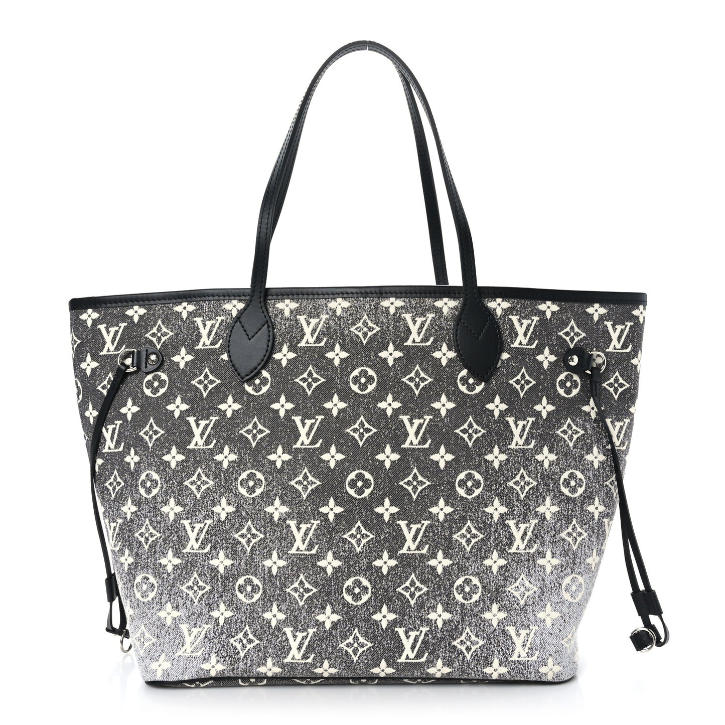 Denim Monogram Jacquard Neverfull MM Grey