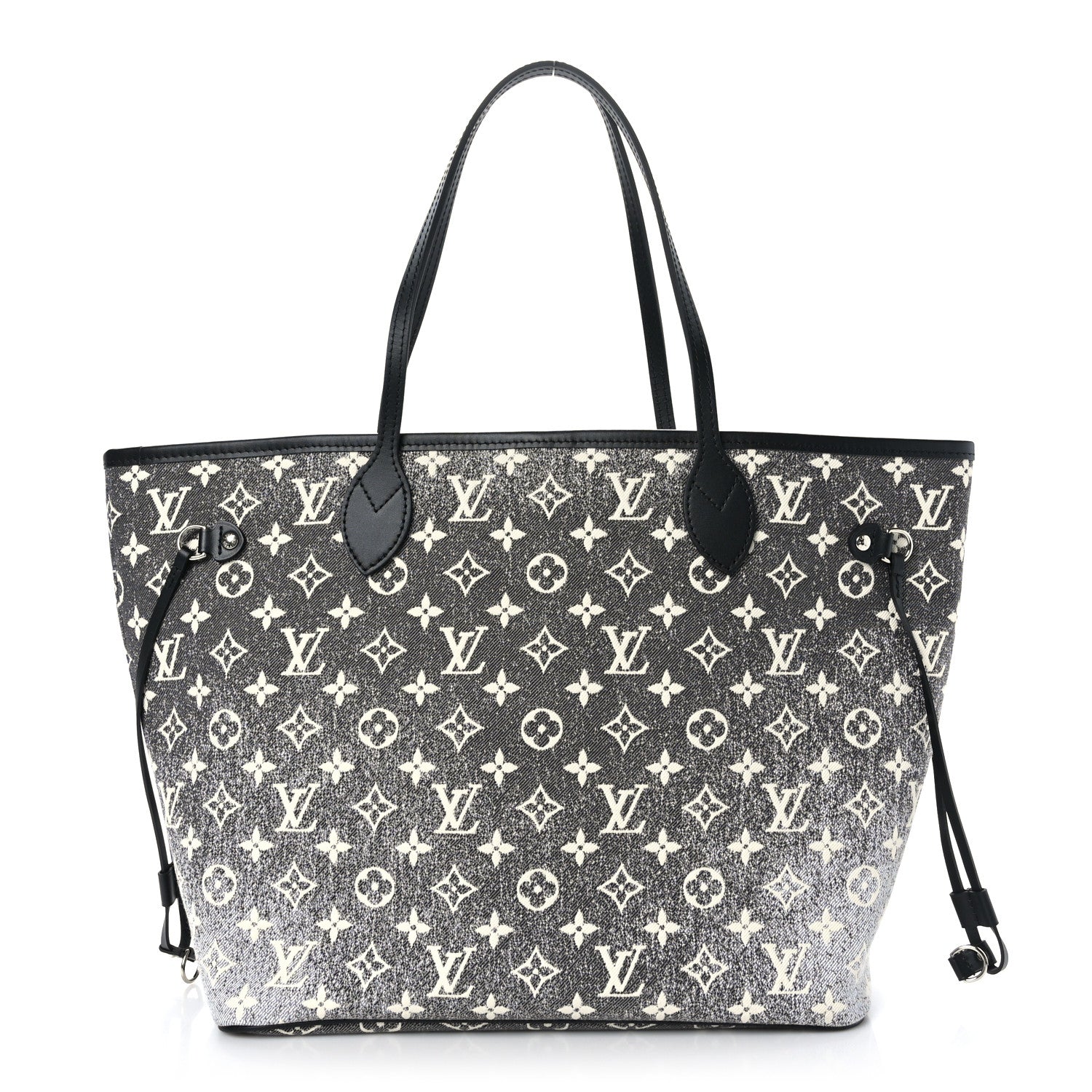 Louis Vuitton Denim Monogram Jacquard Neverfull MM Grey 1 of 9