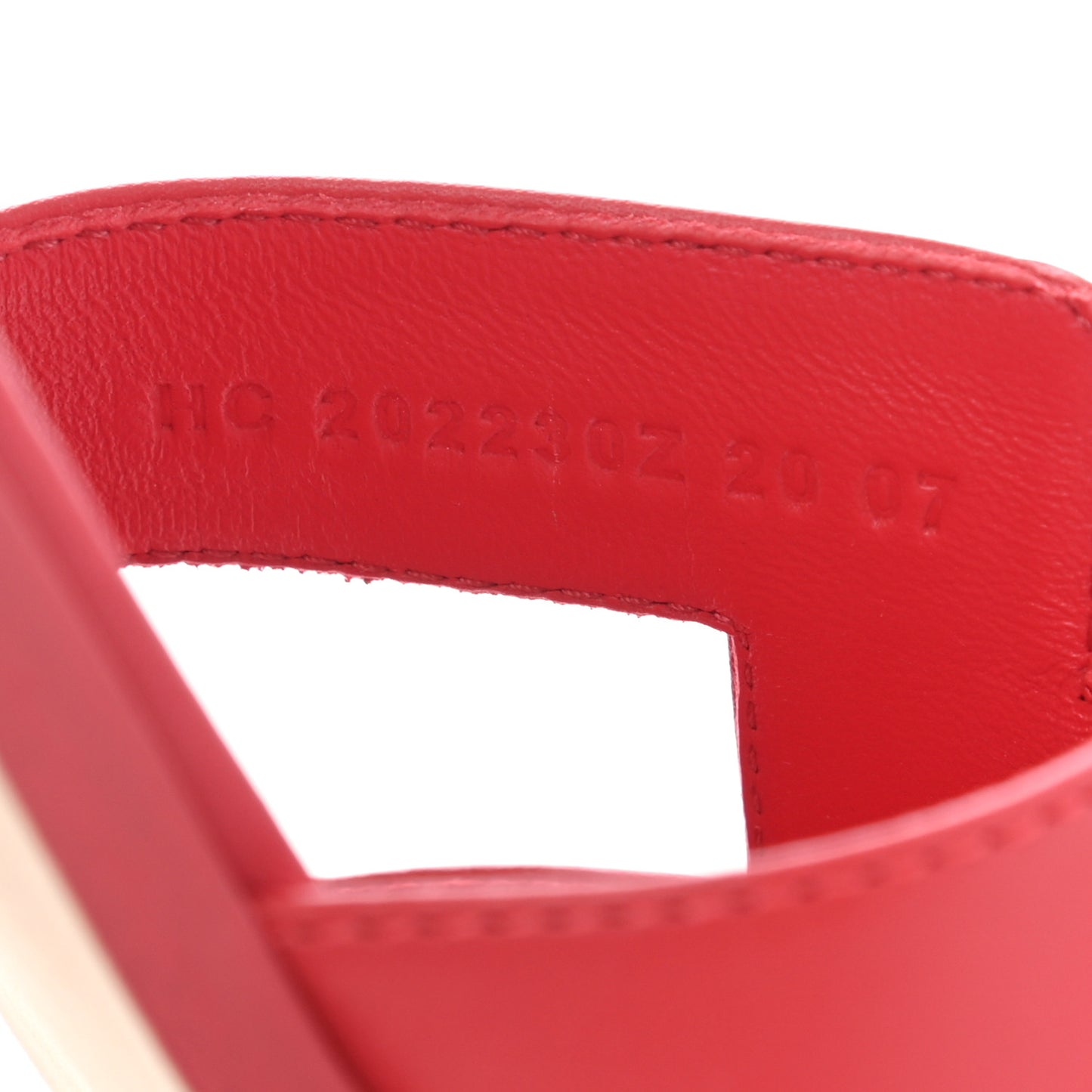 Calfskin Oran Sandals 37 Rouge Bali