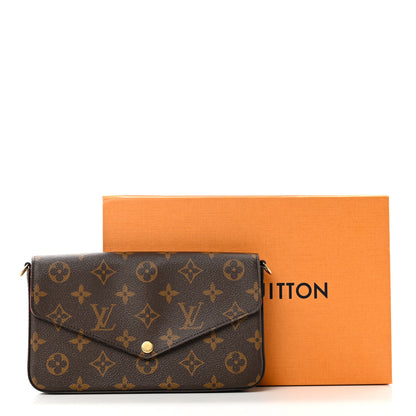 Louis Vuitton Monogram Pochette Felicie Chain Wallet Fuchsia 7 of 7