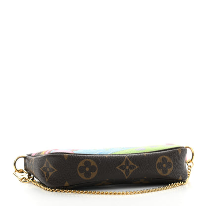 Louis Vuitton Monogram 2021 Christmas Animation Japanese Garden Mini Pochette Accessories Wisteria Pink 4 of 7