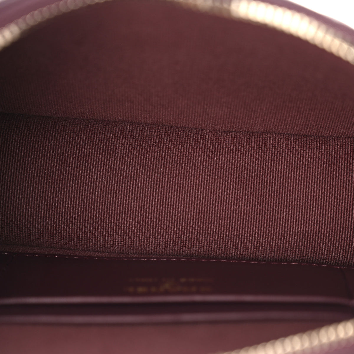 Caviar Quilted Classic Clutch With Chain Dark Burgundy