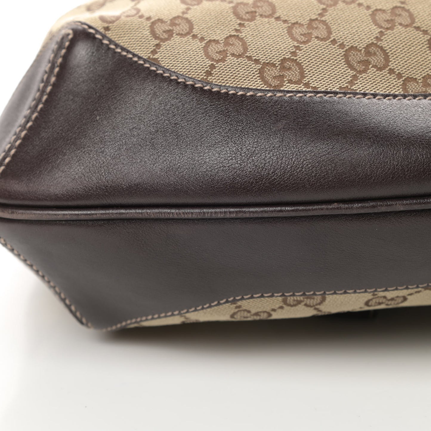 Monogram Medium Peggy Bamboo Top Handle Bag Dark Brown