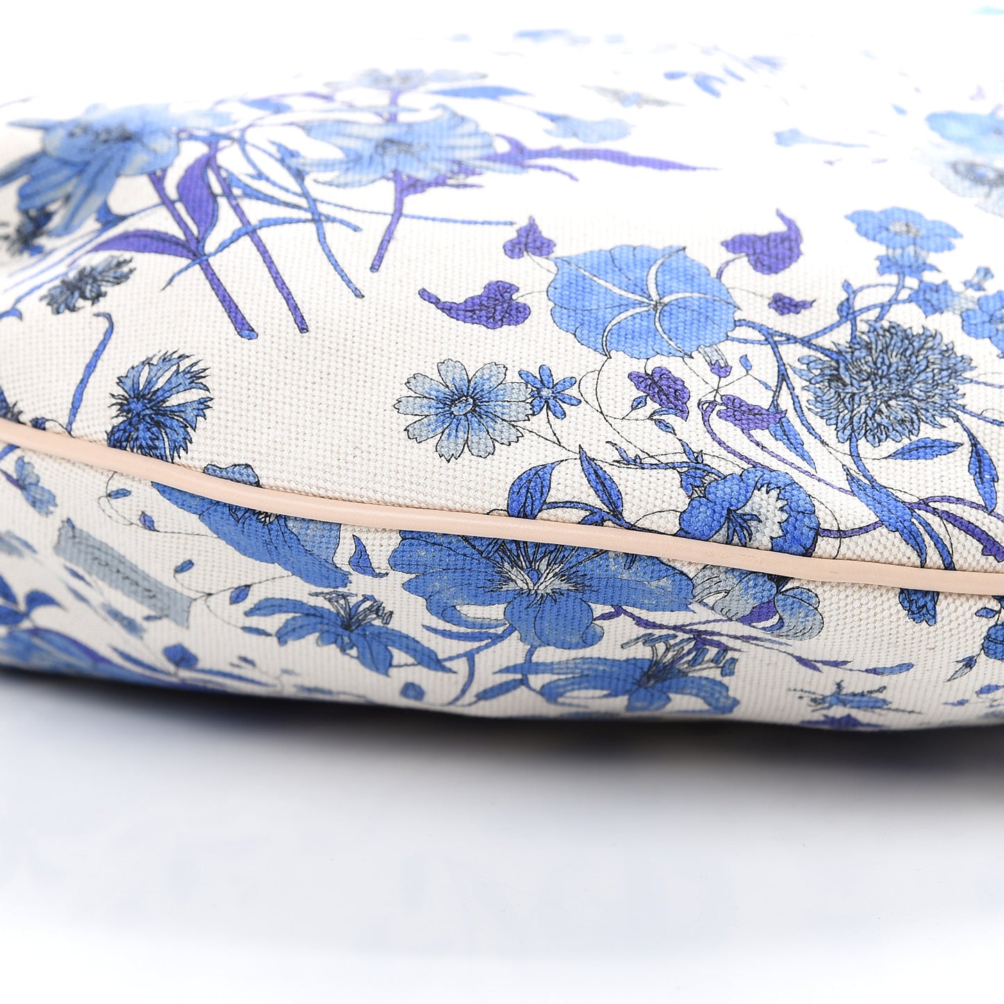Canvas Flora Floral Large Wave Hobo Blue