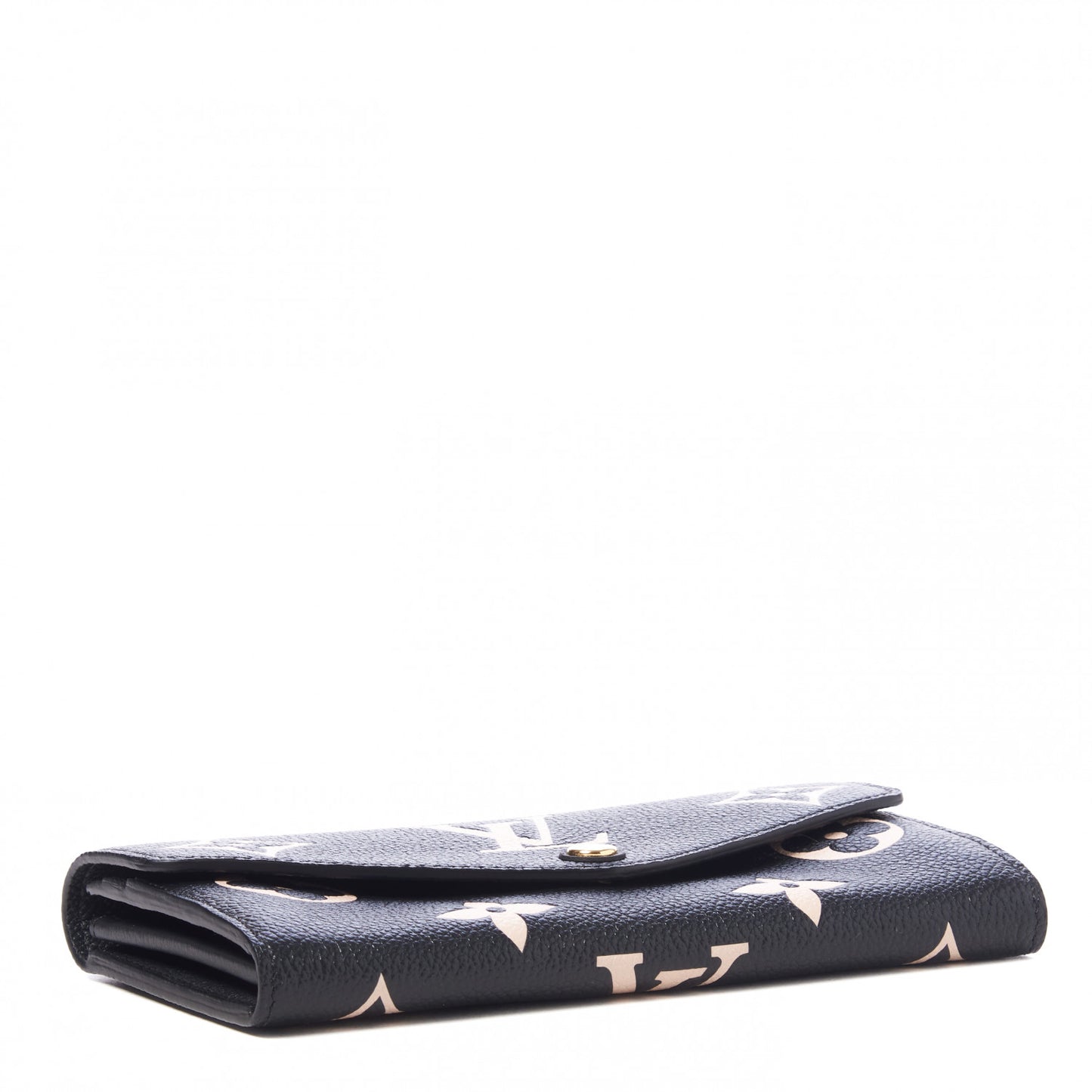 Monogram Empreinte Giant Sarah Wallet Black Beige