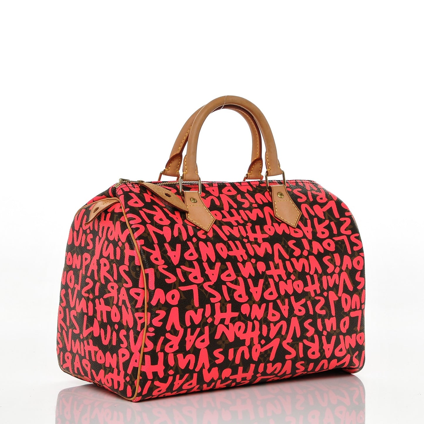 Monogram Graffiti Speedy 30 Fuchsia