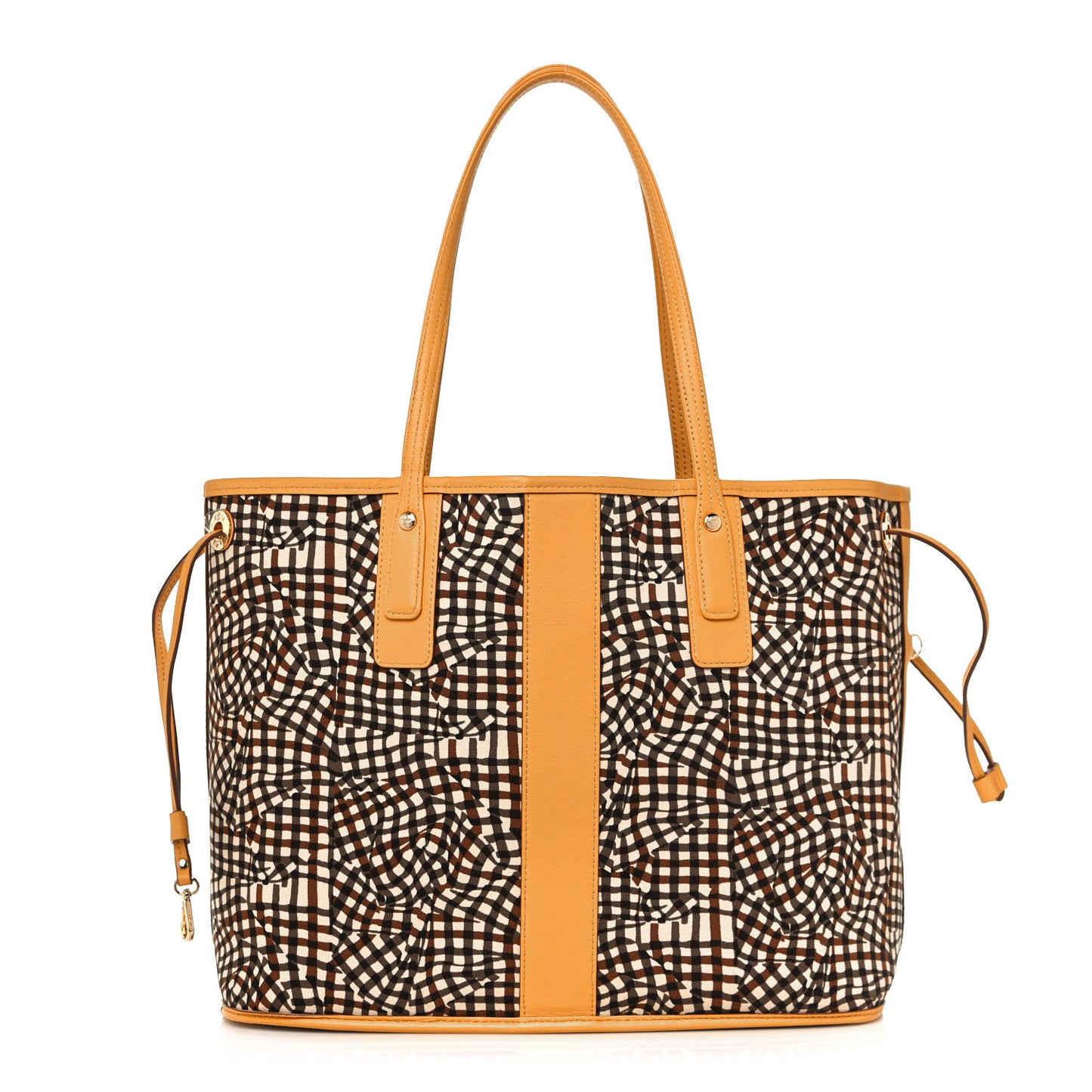 Visetos Medium Liz Reversible Shopper Tote Cognac Yellow