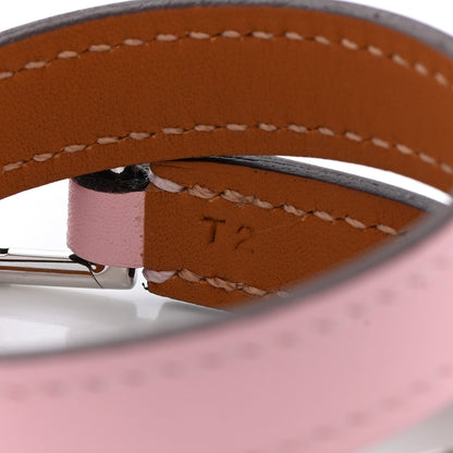 Hermes Swift Rivale Double Tour Bracelet T2 Rose Sakura 5 of 7