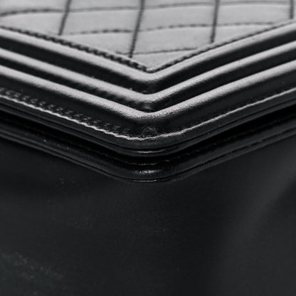 Chanel Lambskin Quilted Medium Boy Flap Black 11 of 17