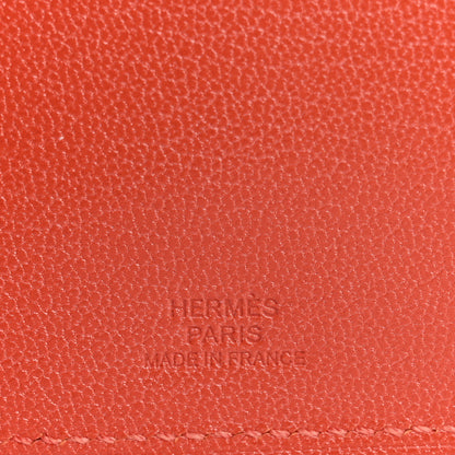 Hermes Chevre Chamkila Tarmac PM Passport Holder Orange Field 6 of 8