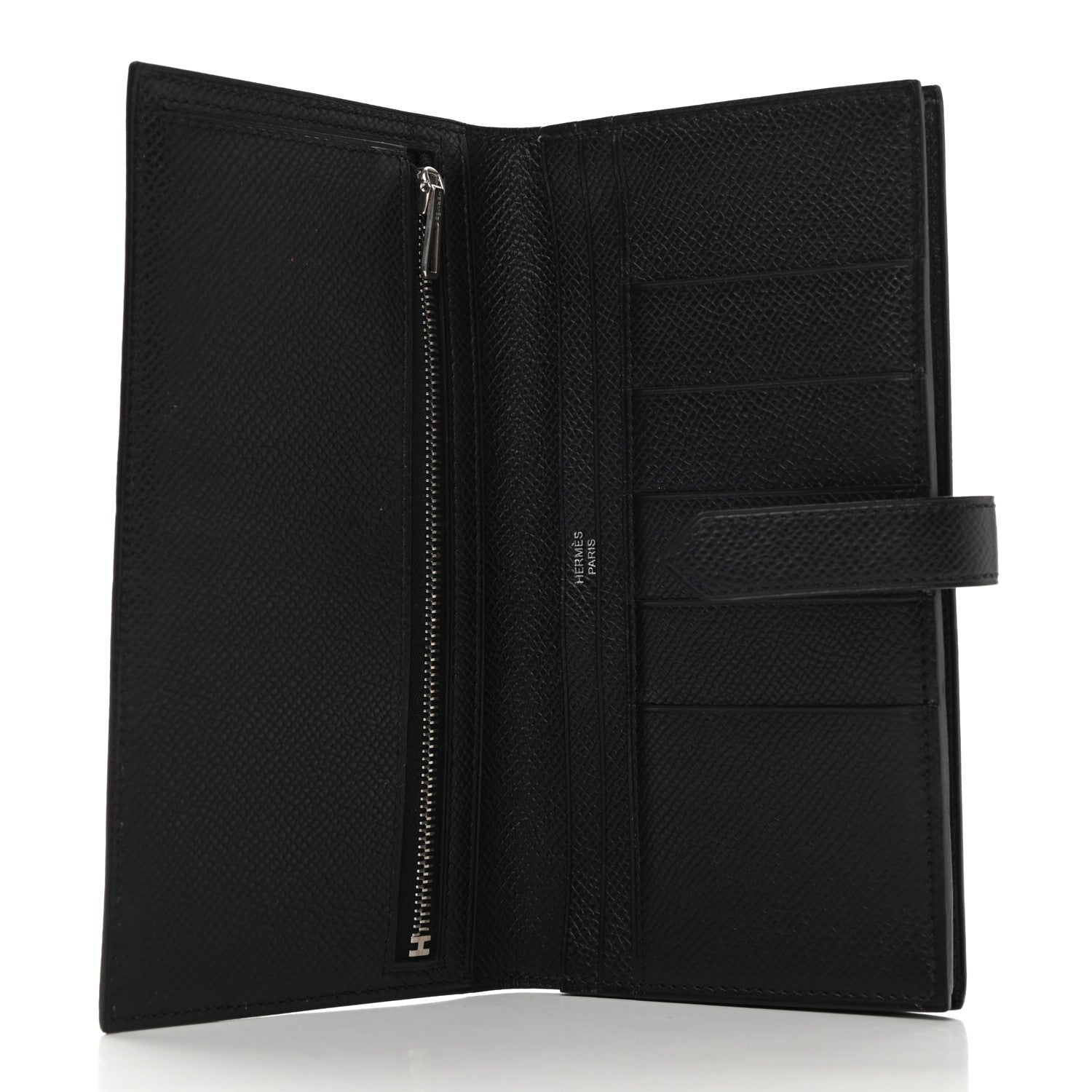 Hermes Epsom Bearn Gusset Wallet Black 5 of 8