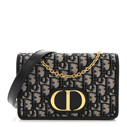 Christian Dior Oblique 30 Montaigne 2-In-1 Pouch Blue 1 of 11