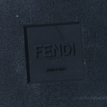 Fendi X FILA Glazed Fabric Calfskin FF 1974 Mania Mens Slide Sandals 5 Mogano Panna Blueberry Caipiroska 7 of 8
