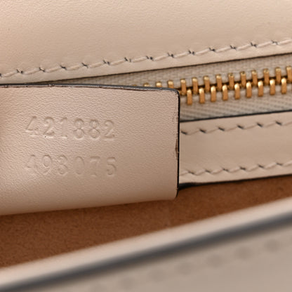 Gucci Calfskin Small Sylvie Shoulder Bag Off White 6 of 9