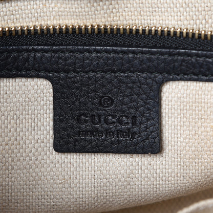 Gucci Pebbled Calfskin Medium Soho Flap Crossbody Black 6 of 9
