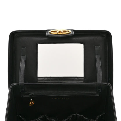 Chanel Calfskin Stitch Vanity Case Black 6 of 12