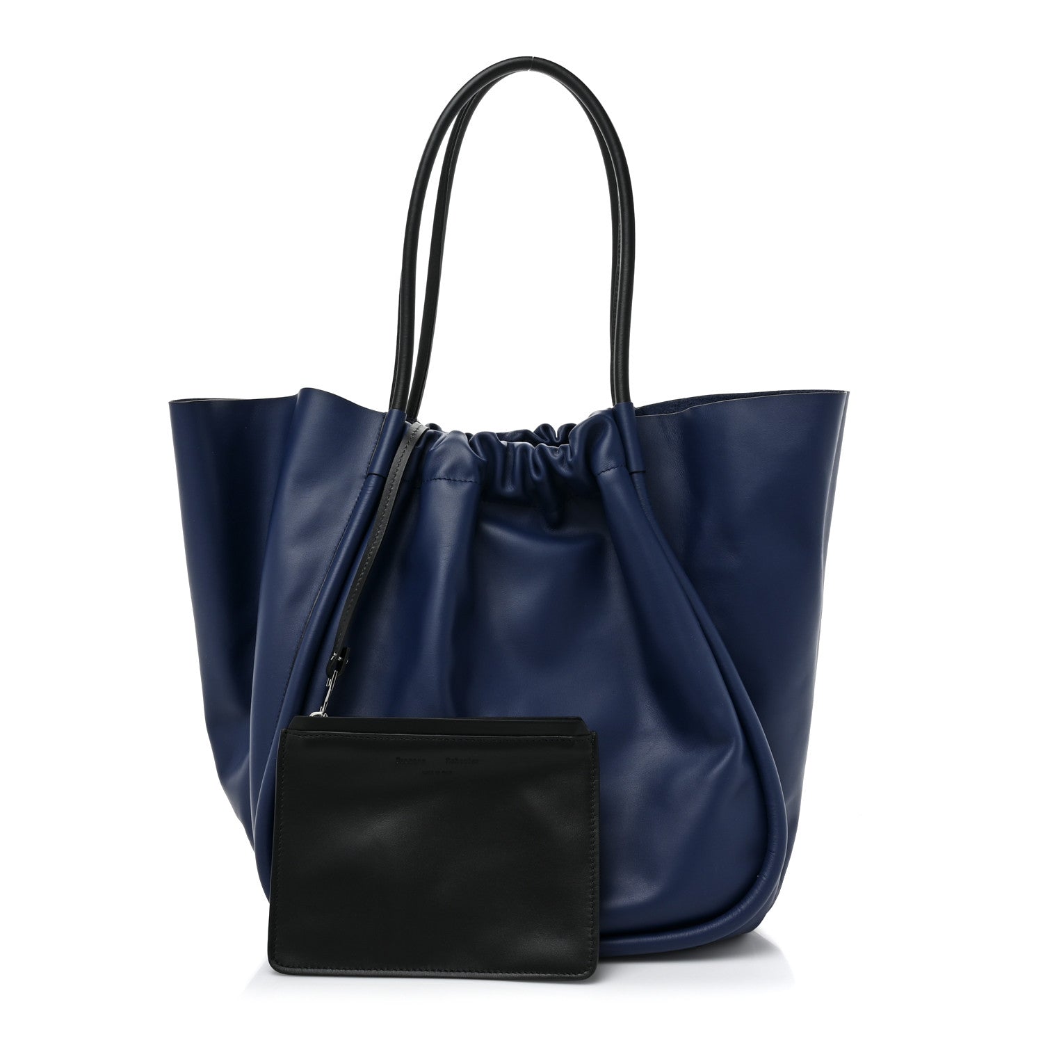 Proenza Schouler Calfskin XL Ruched Tote Dark Navy 2 of 11