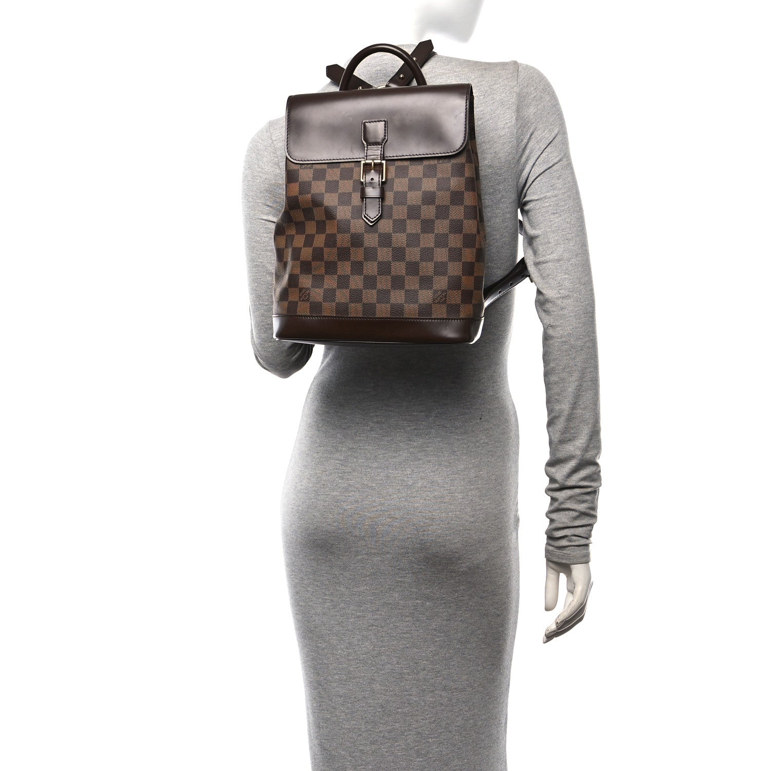 Louis Vuitton Damier Ebene Soho Backpack 2 of 9