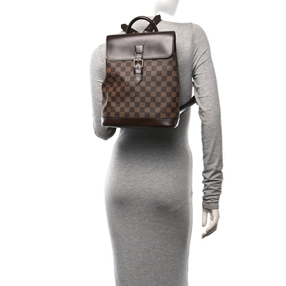 Louis Vuitton Damier Ebene Soho Backpack 2 of 9