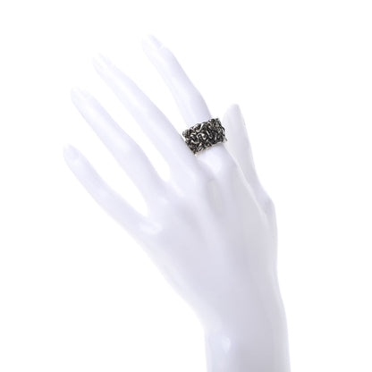 Gucci Metal Lion Mane Ring 6.25 Aged Silver 2 of 8